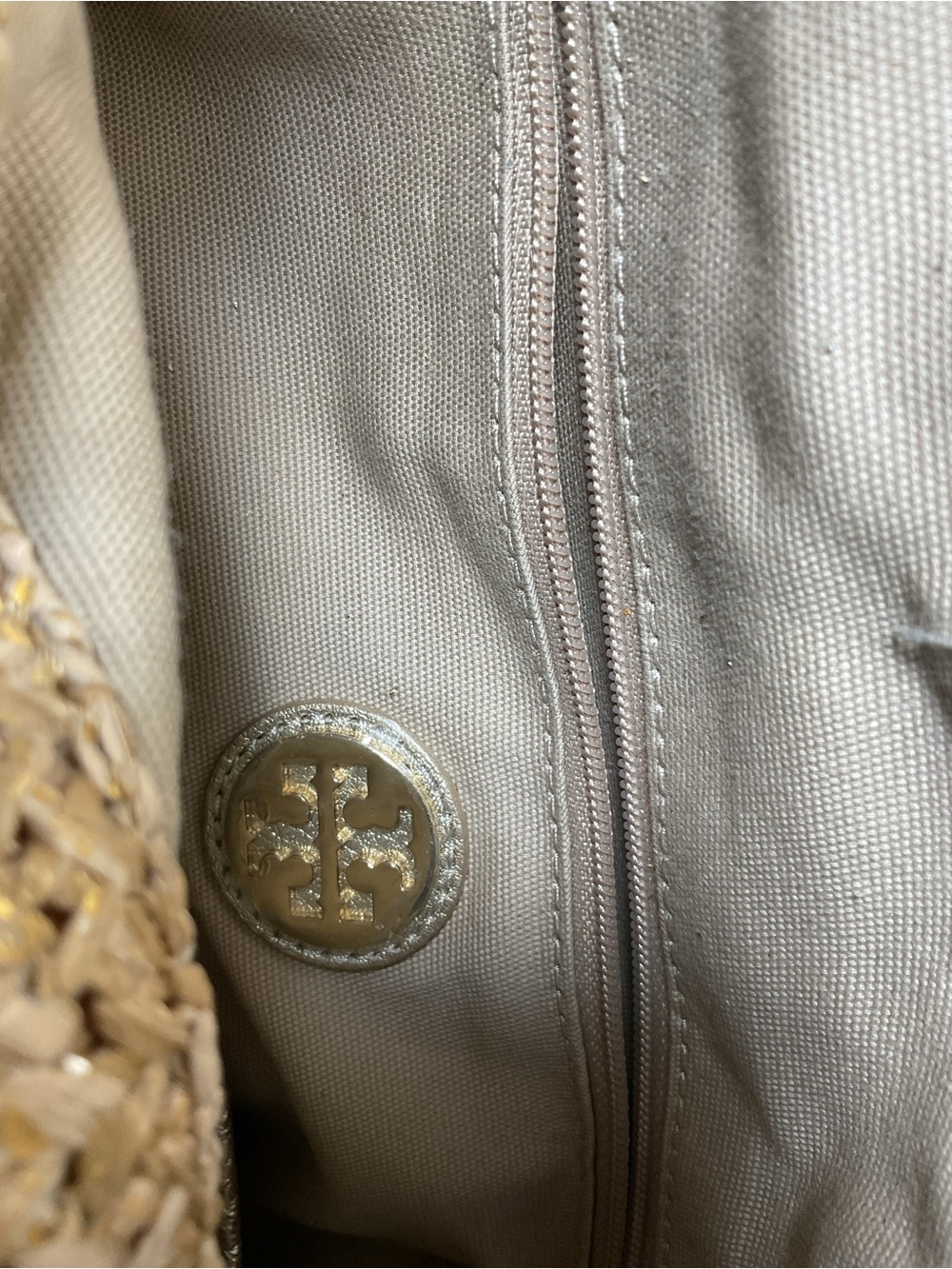 Tory Burch Ella Straw Raffia Tote - Picture 10 of 12